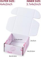 Boîte d'emballage pliante carrée en carton ondulé recyclé, personnalisée et élégante, pour montres, vernis à ongles, produits de soin de la peau et autres produits de beauté.