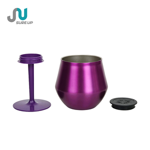 Gobelet à vin portable en acier inoxydable détachable de 400 ml pour pique-nique et voyage, base anti-chute, sans BPA - Product Image 5