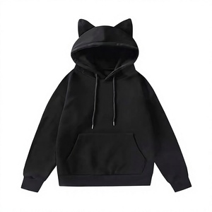 Nueva Sudadera con Capucha Casual para Mujer, Estilo Invierno y Primavera/Otoño, Manga Larga, Cuello Alto, con Orejas de Gato - Product Image 4
