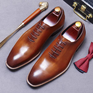2026 New Men's Genuine Leather Business Formal Shoes with Massage Feature for Office & Career men's Leather Dress shoes&Oxfords - Product Image 5