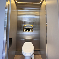 Salle de bain mobile à deux roues, salle de douche, camion, camping-car, remorque de douche, toilettes portables, salle de bain mobile, toilettes et salle de douche portables