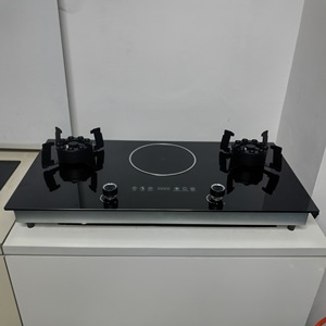 <span class=keywords><strong>Estufa</strong></span> de Gas Integrada con Vitrocerámica <span class=keywords><strong>Eléctrica</strong></span>, de Vidrio Templado, con Doble Uso de Gas y Electricidad - Product Image 4