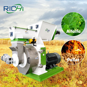 RICHI 무료 설치 8-10 t/h 바이오 매스 알팔파 식사 펠렛 밀 머신 - Product Image 1