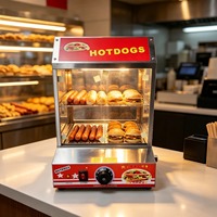 Chauffe-pain à hot-dogs de qualité commerciale, pour réchauffer et maintenir au chaud les aliments