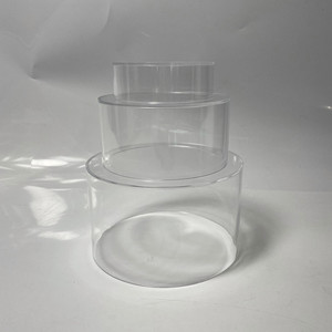 แท่นอะคริลิคทรงกลมสำหรับโชว์อาหารแบบขายส่ง ปรับแต่งได้สำหรับวางเค้ก - Product Image 5