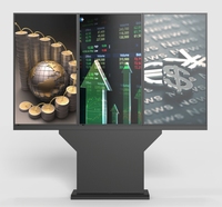 Écran LCD pour menu drive-in extérieur 3 écrans 43/49/55/65/75 pouces 4K haute luminosité 3000 nits IP66 avec verre trempé 6T IK10