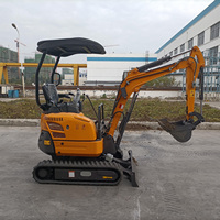 Mini-excavatrice compacte CT10GB de 0,89 tonne avec godet de 0,022 m³, profondeur de fouille de 1520 mm, idéale pour les fermes et vergers