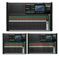 NOUVEAU T-24 Mixeur audio numérique professionnel 24 canaux, console de son numérique à écran tactile métallique de 7 pouces pour la scène et la diffusion en direct