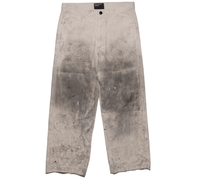SOOREE Jeans en denim personnalisés pour hommes, effet salissé, délavé, déchiré, avec patchs et coutures de réparation, coupe ample, fabricant OEM ODM