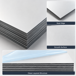 Lámina de Revestimiento de Aleación de Aluminio Moderna, Impermeable, Ligera e Ignífuga para Exteriores con Recubrimiento de PE para Fachadas de Paredes Exteriores - Product Image 5