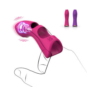Kompakte 10-Gang vibrierende Fingerring G-Punkt Klitoris Massage gerät Spaß Sexspielzeug für Frauen Erwachsene Vibratoren - Product Image 1