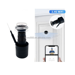 2MP lổ Nhìn Trộm <span class=keywords><strong>Wifi</strong></span> máy ảnh phát hiện chuyển động 170 ° góc rộng ống kính Fisheye cửa mắt lỗ P2P liên lạc không dây màn hình an ninh nhà - Product Image 1