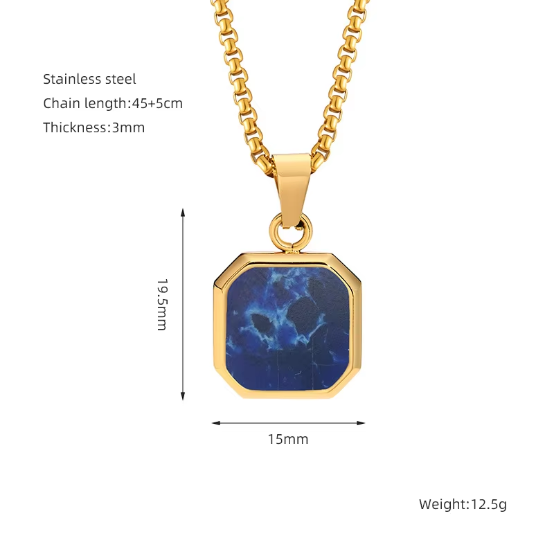 18K Gold-Deepblue