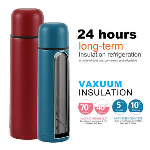 Bouteille d'eau chaude et froide écologique en gros de 1 L, thermos à sublimation Mega Matea, gourde sous vide avec tasse - Product Image 6