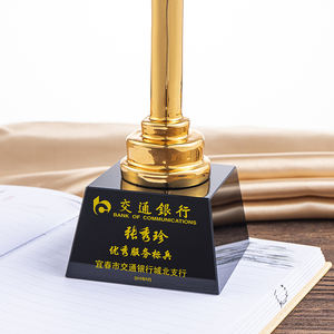 Expédition rapide Sublimation sablage grand Microphone résine trophée tasse moule en silicone pour trophée en résine avec Base en cristal noir K9 - Product Image 6