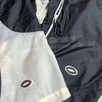 Survêtement d'extérieur Veste et short zippés Patchwork Jogger Ensemble short coupe-vent personnalisé en nylon réfléchissant à blocs de couleurs pour hommes