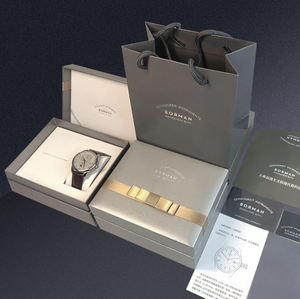 Borman BM3541 Reloj automático mecánico de lujo para hombre Esfera cepillada al sol Fase lunar 28800VPH Banda de cuero resistente al agua Hangzhou - Product Image 6