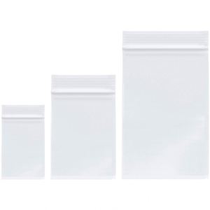 Custom Self-Sealing Reclosable LDPE <b>Zip</b> <b>Lock</b> <b>Bags</b> for Chewing Gum and Milk Clear Waterproof Eco-Friendly 2MIL Thickness - Product Image 1