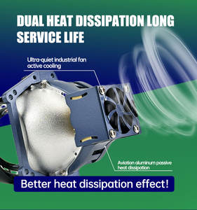 Lente de proyector Bi-LED de 3 pulgadas, controlador LED, lente hiperbólica de alta calidad para modelos Honda (<span class=keywords><strong>Corolla</strong></span> <span class=keywords><strong>Camry</strong></span> Hilux) 6000K 12V - Product Image 5