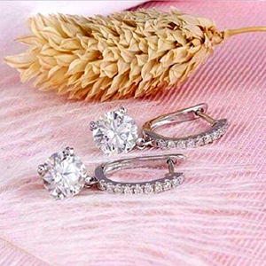 Orecchini Pendenti con Cristalli Pavé per Donne, Eleganti Accessori per Ufficio, Uso Quotidiano e Feste - Product Image 4