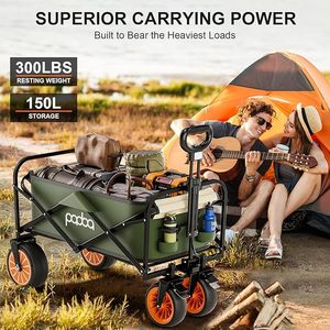 PAOBA Duty carrelli elettrici da spiaggia carrelli da pesca pieghevole carro con freno carrello carrello per il campeggio ETC001 - Product Image 6