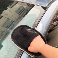 Gants de nettoyage Baisly pour voiture, en fausse fourrure épaisse doublée de polaire, conception patte d'ours, pour le lustrage et le nettoyage
