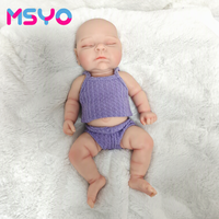 Poupée Bébé Reborn en Silicone Souple de 12 Pouces, Personnalisée OEM MSYO, Réaliste, Nouveau-né Endormi, Jouet Compagnon pour Filles et Enfants