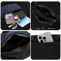 Sac banane imperméable en PU léger et tendance pour homme, idéal pour le sport, les loisirs en extérieur, avec fermeture éclair