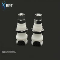 Raccord rapide CPC mâle en acétal PTF BRT 1/4'' avec ferrule, raccords de tuyauterie à valve et sans valve, coupleur à déconnexion rapide CPC