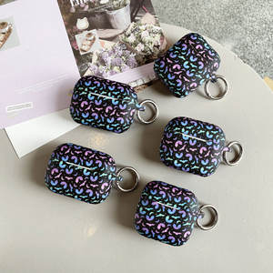 Étui pour écouteurs imprimé léopard élégant pour iPad 4 3 <span class=keywords><strong>Pro</strong></span> 2e 3e 1ère/2ème génération, housse de protection anti-perte tendance avec porte-clés - Product Image 3