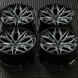 Jantes forgées <span class=keywords><strong>HW</strong></span> 2 pièces 5x112 5x120 5x114.3 5x100, jantes de voiture personnalisées, jantes profondes 18 19 20 21 22 pouces pour BWM Benz Audi - Product Image 1