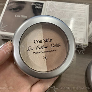 Brillo de contorno facial de etiqueta privada 2 en 1 <span class=keywords><strong>bronceador</strong></span> horneado prensado y paleta de polvos Resaltadores maquillaje - Product Image 5