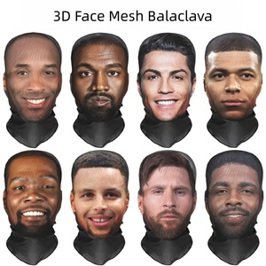 Nueva Balaclava 3D con Malla Facial, Máscara Facial Completa con Estampado para Adultos, Transpirable, con Impresión por Sublimación - Product Image 1