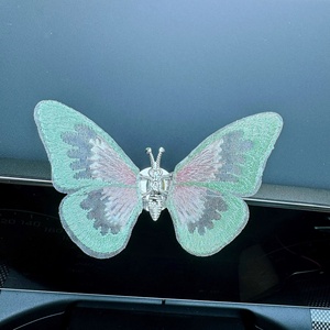 Série de guérison mobile <span class=keywords><strong>papillon</strong></span> <span class=keywords><strong>voiture</strong></span> tableau de bord évent décoration créative diamant Design intérieur Kits nouvel état ornement - Product Image 4