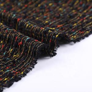 Il più nuovo stile buon prezzo 100% poliestere colorato dot boucle tweed tessuto per le donne <span class=keywords><strong>cappotto</strong></span> - Product Image 1