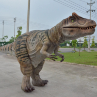 Simulation Animatronique Dinosaures Réalistes de 6M pour Parc d'Aventures Extérieur et Intérieur, Manège en Métal pour Centre Commercial