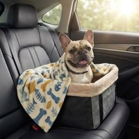 Couverture pour animaux de compagnie moderne, de luxe, pour l'hiver, extra épaisse, chaude, antidérapante, avec fond en particules, lavable en machine, 100% coton éponge, anti-odeurs
