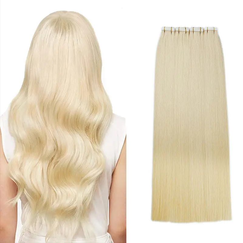 Remy Russian Tape Human Hair Double Drawn Remy Tape Hair Extensions