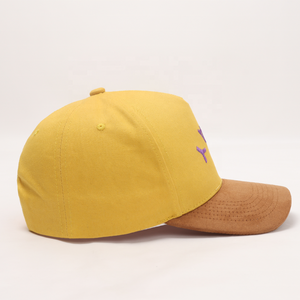 Ykzg Thương Hiệu Chất Lượng Tùy Chỉnh 5 Bảng Điều Chỉnh Phổ Thông Da Lộn Bông Bóng Chày Mũ Duy Nhất Khóa 2 Tông Có Thể Điều Chỉnh Kinh Doanh - Product Image 4