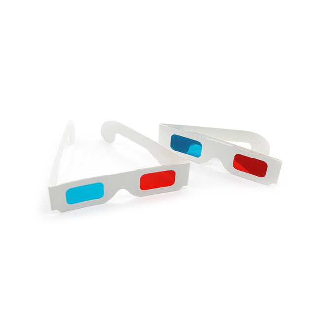 Wholesale Cardboard Glasses 3D Game Glasses View Red Blue 3D Movie Glasses for Cinema