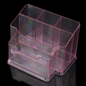 Caja de Almacenamiento de Uso Diario Multicolor, Organizador de Herramientas de Manicura, Soporte de Escritorio, Organizador de Esmalte de Uñas de Acrílico Transparente - Product Image 5
