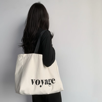 Sac à provisions en toile de coton personnalisable de style rétro américain Sac de plage écologique Motif d'écran populaire pour la publicité