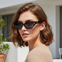 Nouvelles lunettes de soleil œil de chat tendance pour femmes et hommes, design de marque, style vintage Y2K, luxe unique, avec charnière métallique