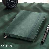 Cuaderno A5 personalizado con 100 páginas interiores, correa de cuero PU y forro blanco marfil animado, Bloc de notas creativo para oficina