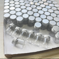 Botol Tabung Mini Kecil Diameter 30mm Logo Kustom 10ml 20ml 30ml Botol Kaca Vial Transparan Wadah Penyimpanan Dengan Tutup Aluminium Ulir