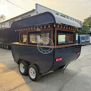 Carrito de Comida Móvil 2025, Carrito de Helados, Carrito de Comida Remolcable, Carrito de Café, Remolque de Comida Rápida para Hot Dogs - Product Image 2