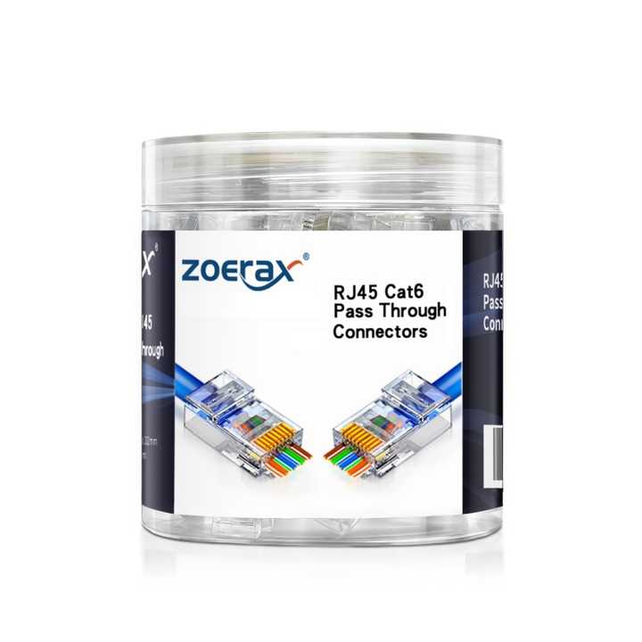 100pcs/bag RJ45 Modular Plugs for Cat6 UTP Cable Connectors