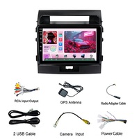 Lecteur DVD de voiture Android Jiawell, GPS, FM, musique, audio, vidéo, Carplay, Wifi, BT, écran IPS, autoradio pour Toyota Land Cruiser 2007-2015