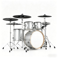 Kit d'entraînement de batterie électronique pour adultes - Instrument de percussion électronique en métal et ABS (EAD78 PRO) - Batteries pour adultes