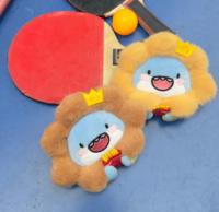 Anoeo Kawaii Fluffy 10 cm Lion Shark Soft Headphone Bag RTS Plush Purses for Girls